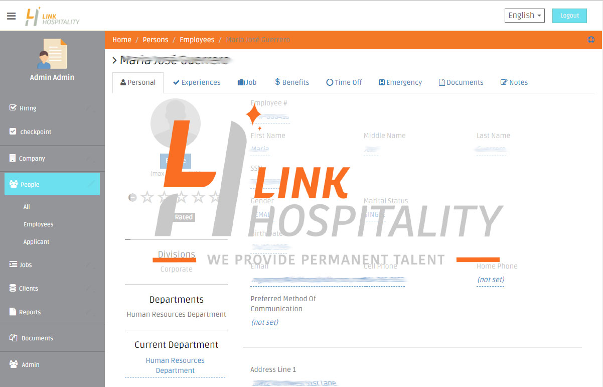 Link Hospitality HR